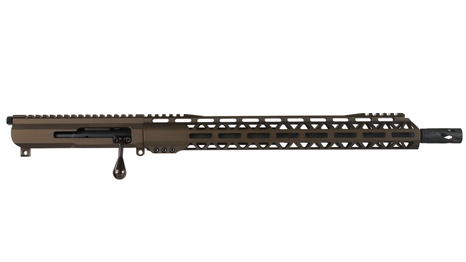 BC-15 | 5.56 NATO Midnight Bronze Cerakote Bolt Action Style Upper Assembly | 16" Black Nitride M4 Barrel | 1:7 Twist |MLOK Split Rail
