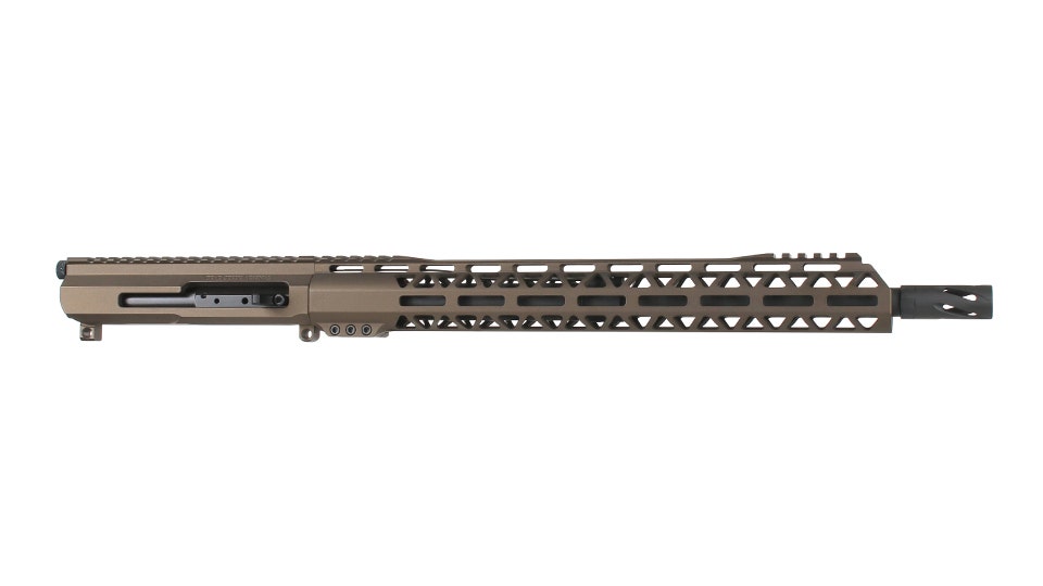 BC-15 | .458 SOCOM Midnight Bronze Cerakote Right Side Charging Upper Assembly | 16" Parkerized Heavy Barrel | 1:14 Twist | 4150  Carbine Length Gas System | MLOK Split Rail