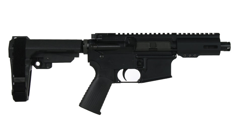 BC-15 | .300 Blackout Pistol | 4.5" Parkerized Heavy Barrel  | 1:8 Twist | Forged Lower | MLOK Split Rail - Brace