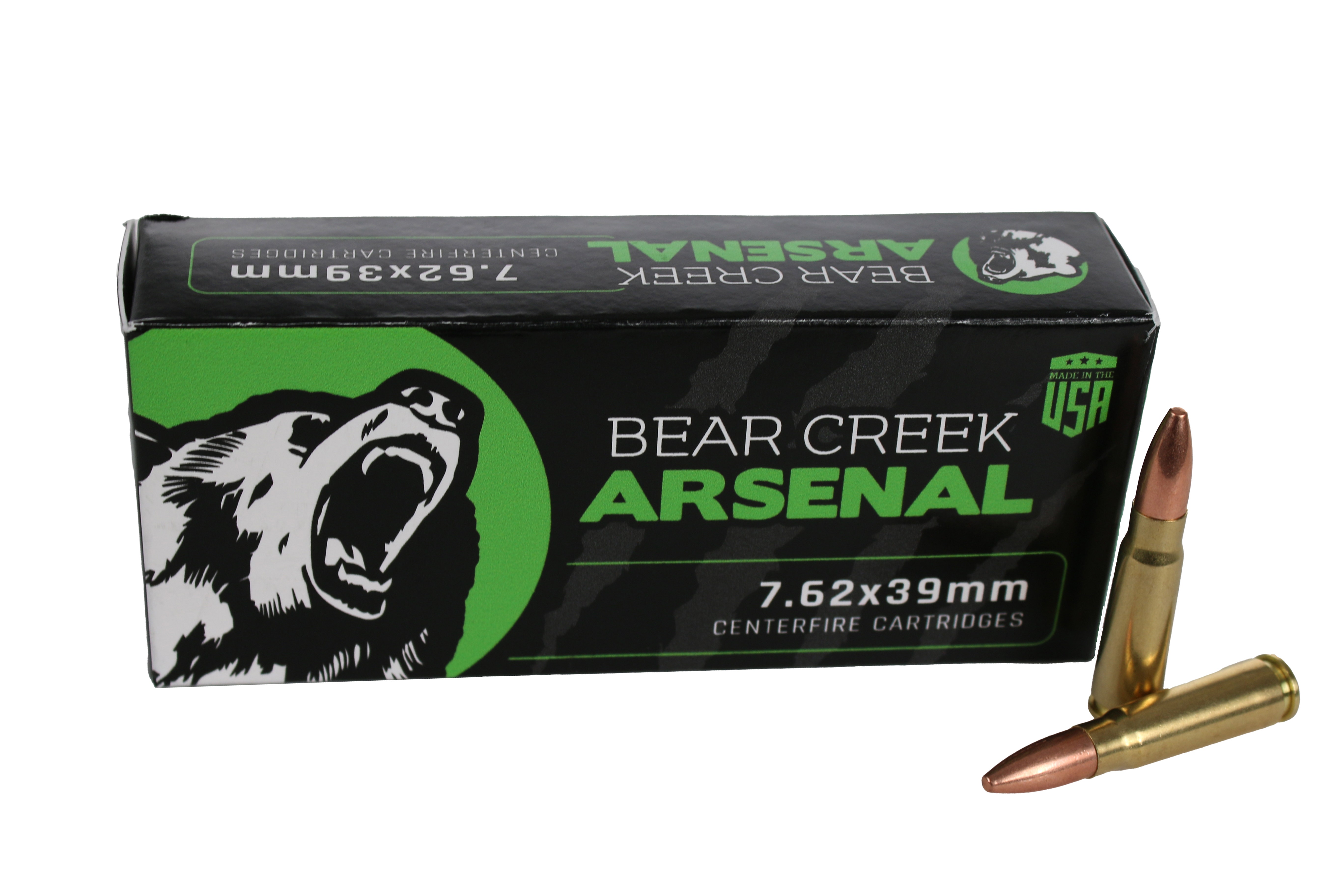 Bear Creek Arsenal Bear Creek Arsenal | 7.62X39 FMJ Ammunition| 123 Grain | 20 Round Box