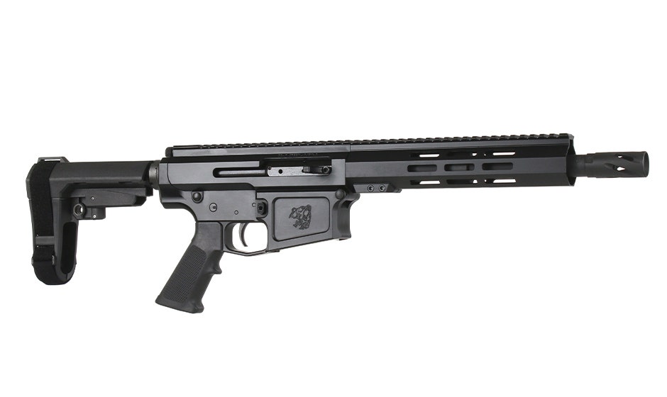 BC-10 | 8.6 Blackout Billet Right Side Charging Pistol | 10.5" Parkerized SOCOM Barrel | 1:3 Twist | Pistol Length Gas System | 9.5" MLOK Split Rail | No Magazine