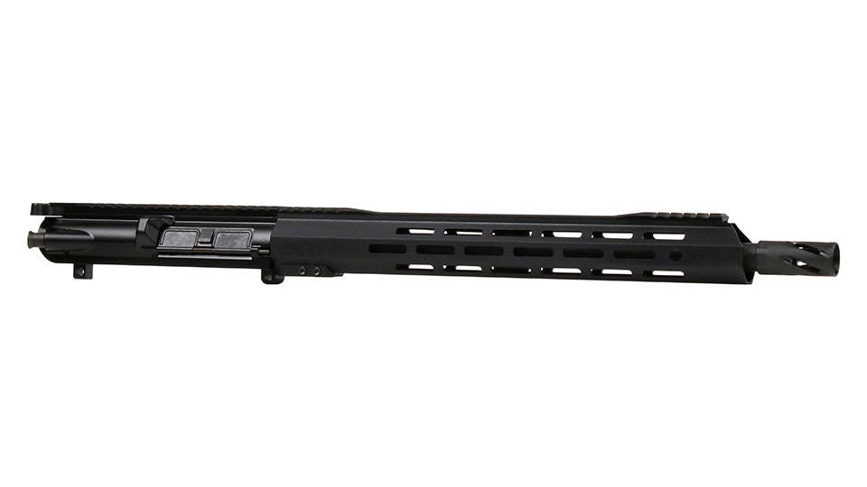 BC-10 | 8.6 Blackout Upper | 16" Parkerized SOCOM Barrel | 1:3 Twist | Carbine Length Gas System | 15" MLOK Split Rail | with BCG & Charging Handle