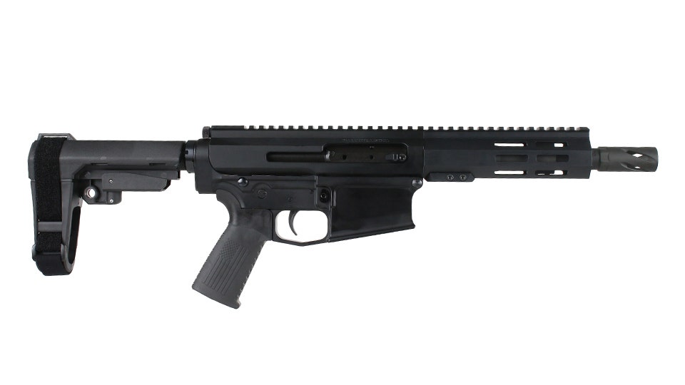 BC-10 | 8.6 Blackout Right Side Charging Pistol | 7.5" Parkerized SOCOM Barrel | 1:3 Twist | Pistol Length Gas System | MLOK Split Rail | No Magazine