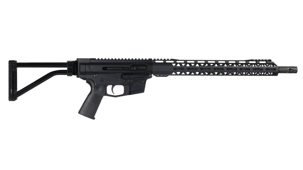 BC-9 | 9MM Right Side Charging Bufferless Rifle | 16" Parkerized M4 Barrel | 1:10 Twist | Blow Back Gas System | Talon 15” MLOK Split Rail | w/Folding Stock |  No Magazine
