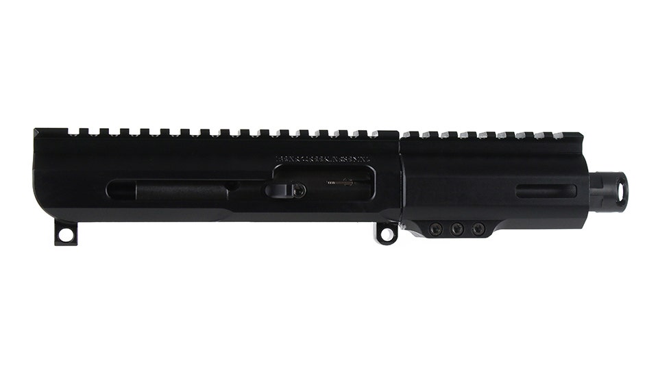 BC-9 | 9mm Right Side Charging Bufferless Upper | 5" Parkerized M4 Barrel | 1:10 Twist | Blow Back Gas System | MLOK Split Rail - Micro Flash Hider