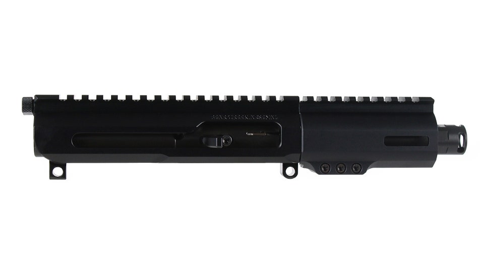 BC-9 | 9mm Side Charging Upper | 5" Parkerized Slim Barrel | 1:10 Twist | Blow Back Gas System | MLOK Split Rail - Micro Flash Hider