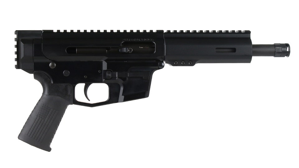 BC-9 | 9mm Right Side Charging Bufferless Pistol | 7.5" Parkerized Heavy Barrel  | 1:10 Twist | Blow Back Gas System | MLOK Split Rail - Micro Flash Hider