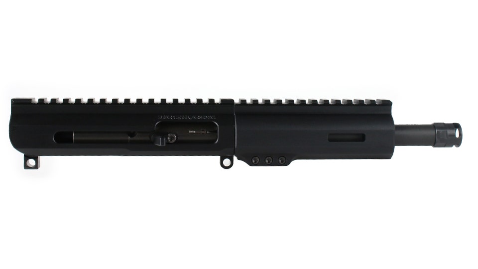 BC-9 | 9mm Right Side Charging Bufferless Upper | 7.5" Parkerized Heavy Barrel | 1:10 Twist | Blow Back Gas System | MLOK Split Rail - Micro Flash Hider