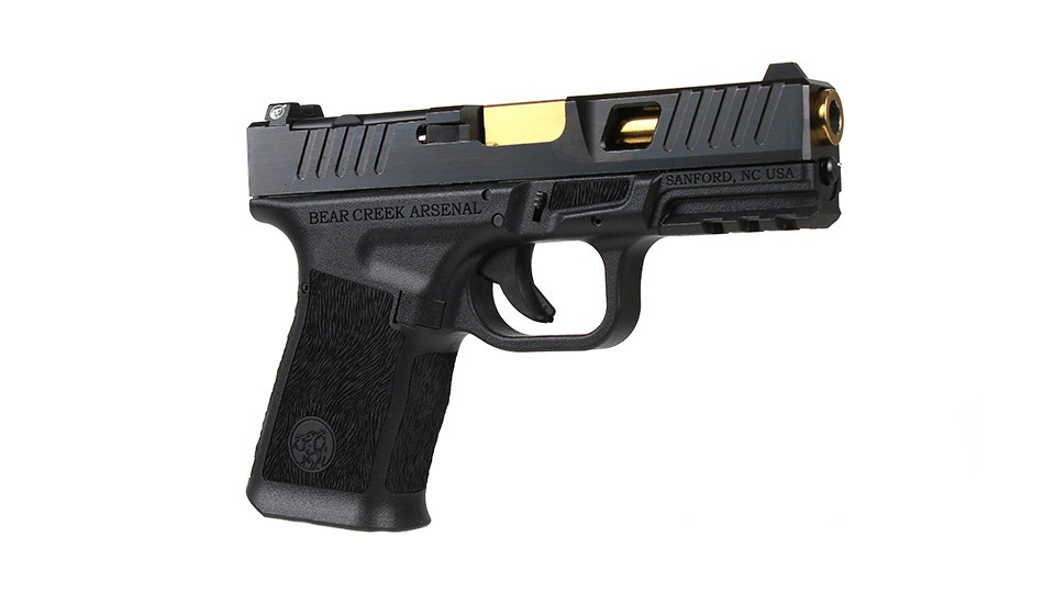 BC-102 | BCA Grizzly Compact | Window Cut 9mm Handgun | 9mm Gold Titanium Nitride (TiN) Barrel | 1:16 Twist | 15+1 Capacity