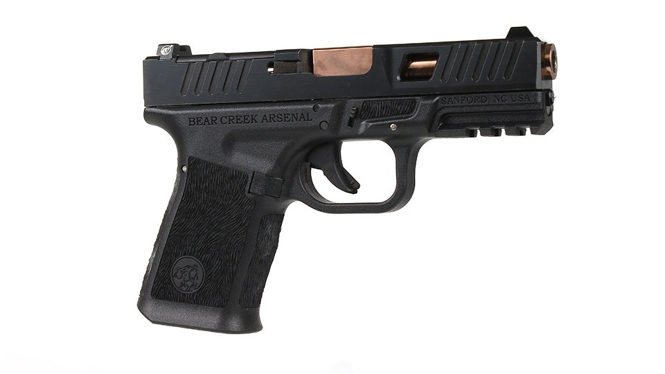 BC-102 | BCA Grizzly Compact | Window Cut 9mm Handgun | 9mm Rose Gold Titanium Nitride (TiN) Barrel | 1:16 Twist | 15+1 Capacity