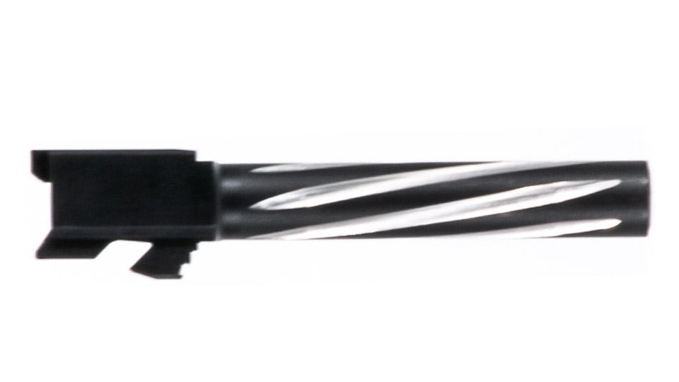 Bear Creek Arsenal Barrel for Grizzly 101 & Glock 17 | 9MM | 416R SS Bear Claw Fluted | Unthreaded