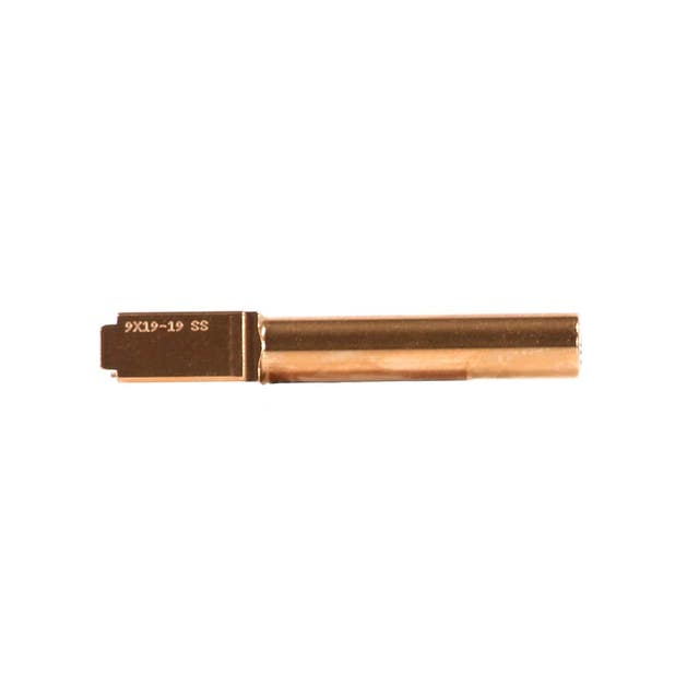 Barrel for Glock 19 | 9MM | Titanium Nitride Copper Finish