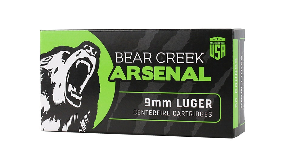 Bear Creek Arsenal Bear Creek Arsenal | 9MM FMJ Ammunition | 115 grain | 50 Round Box