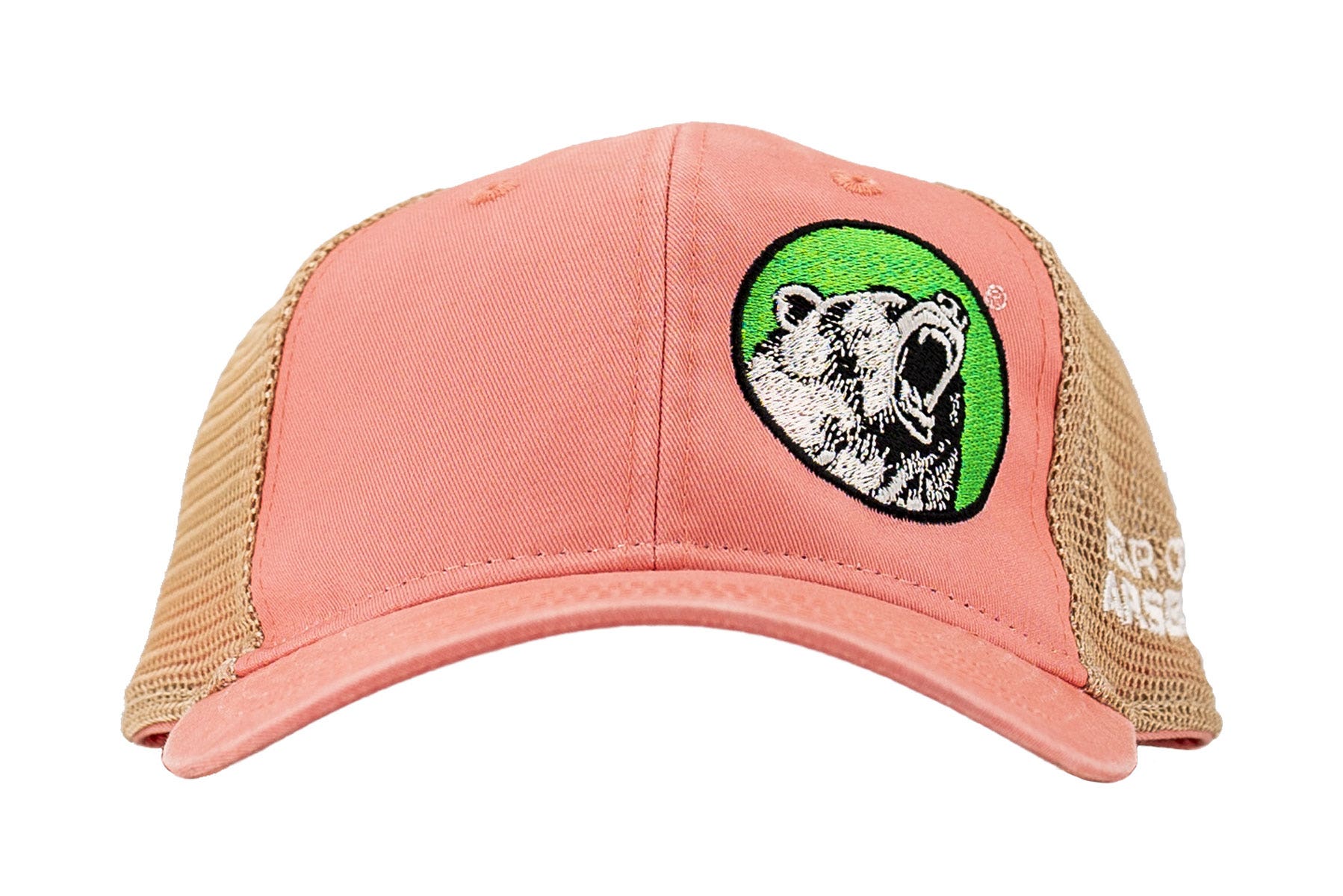 BCA Trucker Hat with Side Logo-Coral/Tea (Ladies P