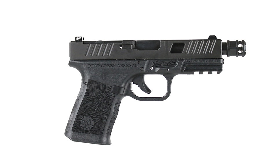 BC-102 | BCA Grizzly Compact w/ROOK Micro Compensator | Window Cut 9mm Handgun | 9mm Black Nitride Threaded Barrel | 1:16 Twist | 15+1 Capacity