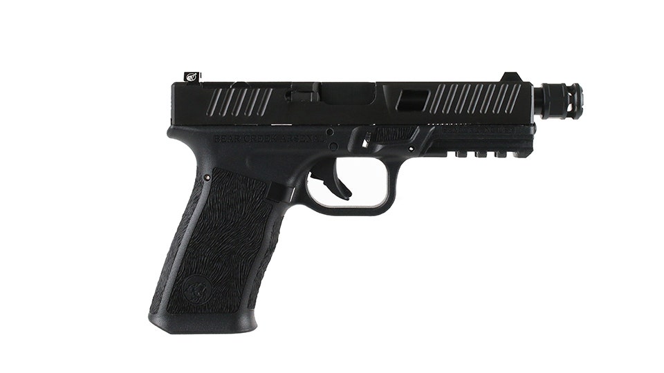 BC-101 | BCA Grizzly w/ROOK Micro Compensator | Window Cut 9mm Handgun | 9mm Black Nitride Threaded Barrel | 1:16 Twist | 17+1 Capacity