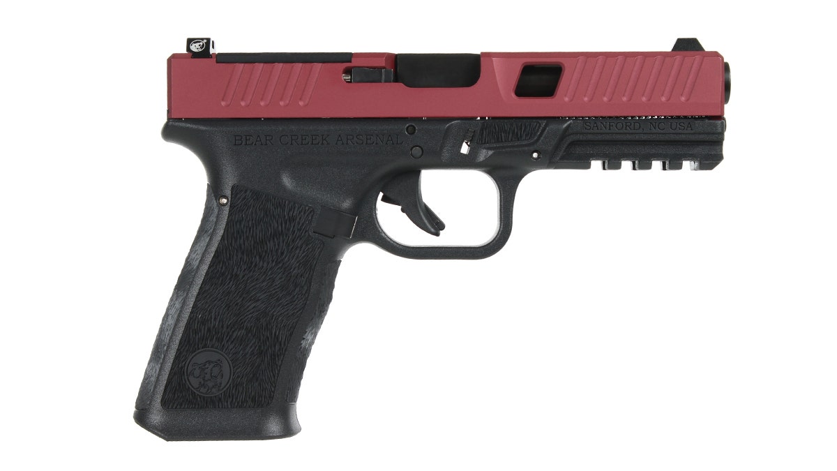 BC-101 | BCA Grizzly | Window Cut 9mm Frosted Cranberry Handgun | 9mm Black Nitride Barrel | 1:16 Twist | 17+1 Capacity