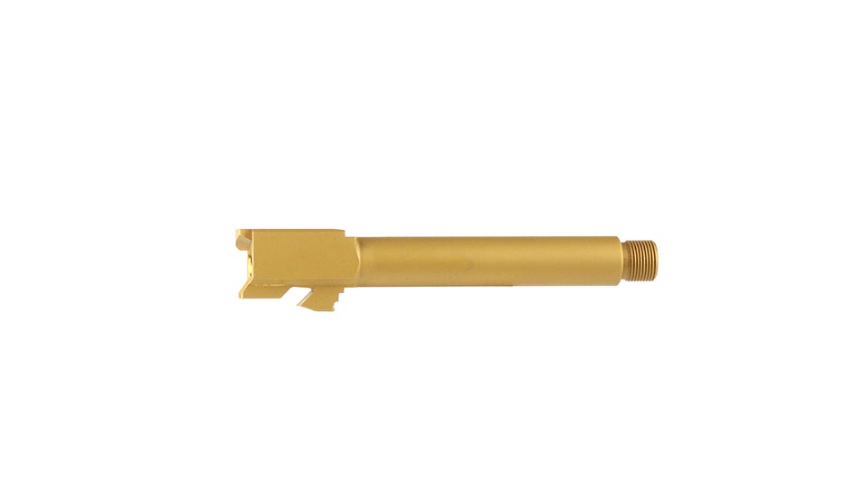 Bear Creek Arsenal Conversion Barrel for Glock 22 | 9mm | Gold Titanium Nitride (TiN) | Threaded