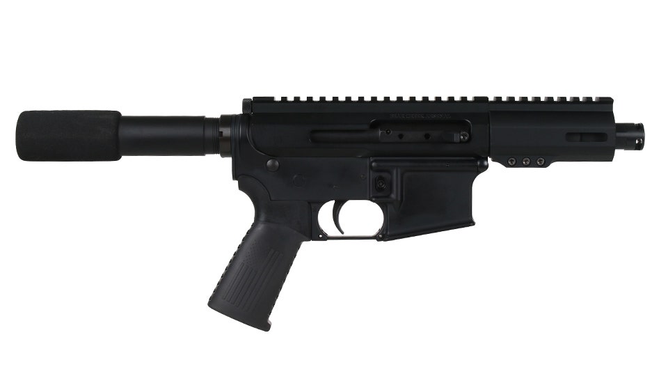 BC-15 | .300 Blackout Right Side Charging Pistol | 4.5" Parkerized Heavy Barrel  | 1:8 Twist | Forged Lower | MLOK Split Rail- Micro Flash Hider