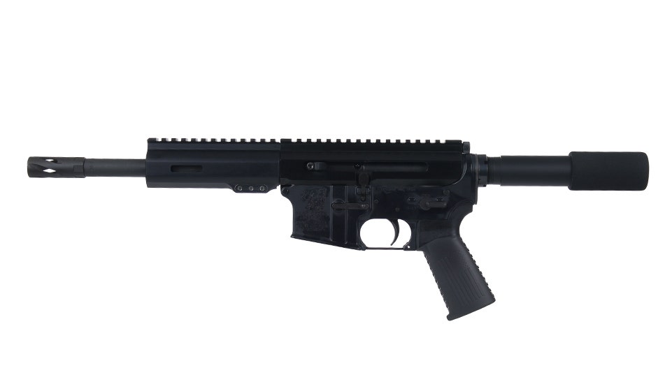BC-15 | .300 Blackout Left Side Charging Right Eject Complete Pistol | 8.5" Parkerized Heavy Barrel | Pistol Gas System | 1:8 Twist | Forged Lower | MLOK Split Rail