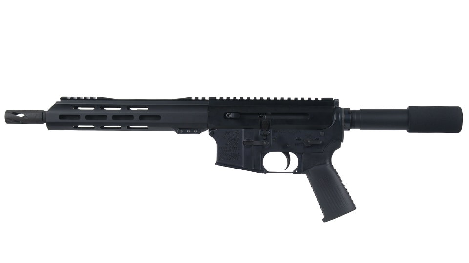 BC-15 | .300 Blackout Left Side Charging Right Eject Complete Pistol | 10.5" Parkerized Heavy Barrel | Pistol Gas System | 1:8 Twist | Forged Lower | MLOK Split Rail