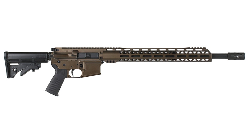BC-15 | 12.7x42 Midnight Bronze Cerakote Rifle | 18" Parkerized Heavy Barrel | 1:20 Twist | Mid-Length Gas System | Talon 15" MLOK Split Rail | No Magazine