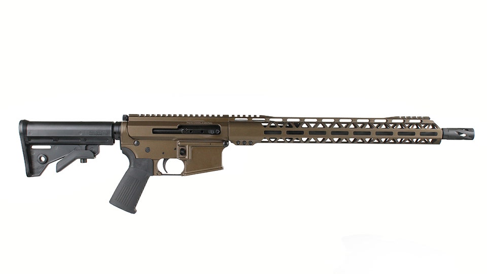 BC-15 | .223 Wylde Right Side Charging Midnight Bronze Cerakote Rifle | 16" Parkerized Heavy Barrel | 1:8 Twist | Carbine Length Gas System | Talon 15" MLOK Split Rail | No Magazine
