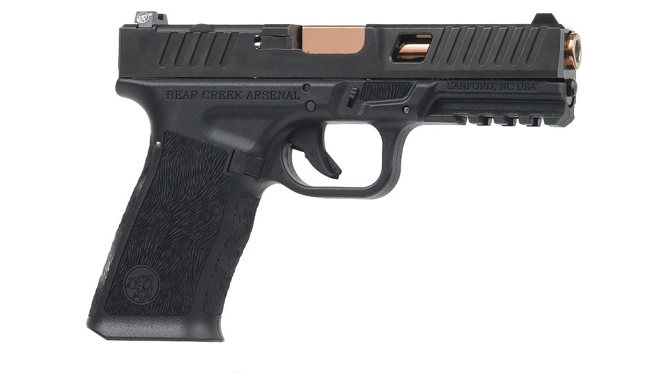 BC-101 | BCA Grizzly | Window Cut 9mm Handgun | 9mm Rose Gold Titanium Nitride (TiN) Barrel | 1:16 Twist | 17+1 Capacity