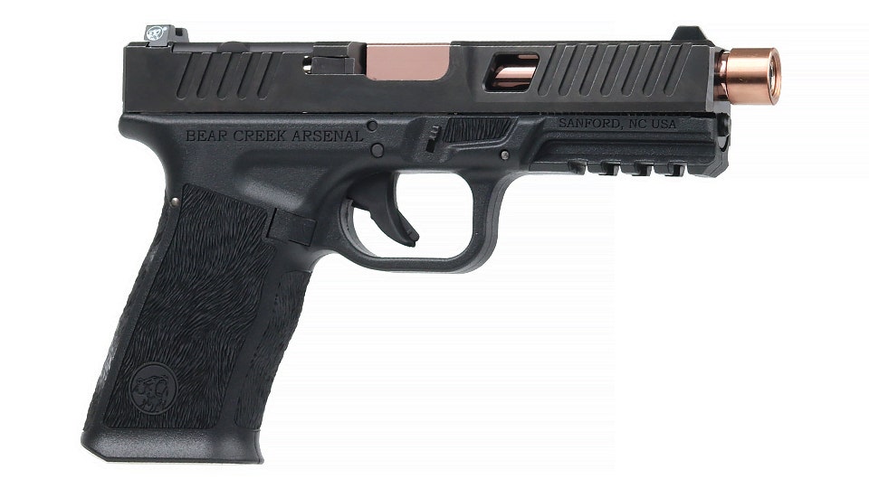 BC-101 | BCA Grizzly | Window Cut 9mm Handgun | 9mm Rose Gold Titanium Nitride (TiN) Threaded Barrel | 1:16 Twist | 17+1 Capacity