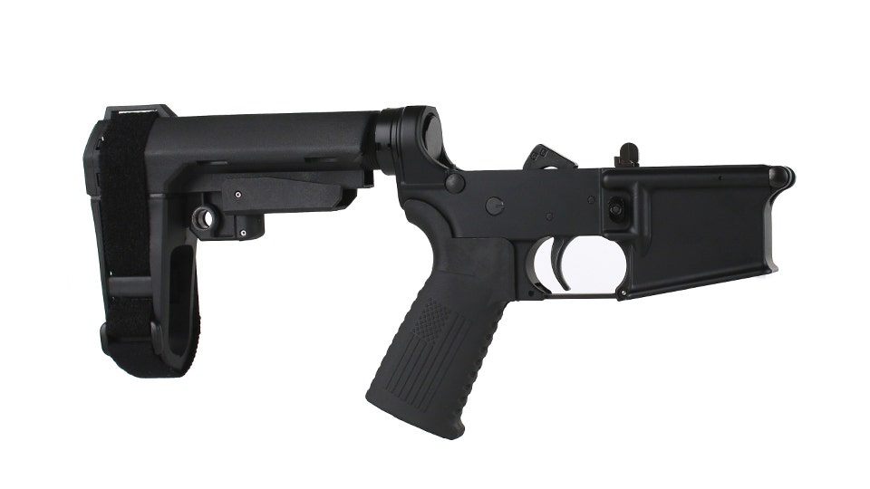 BC-15 | Complete Pistol Lower Assembly With Pistol Brace | Multi-Caliber
