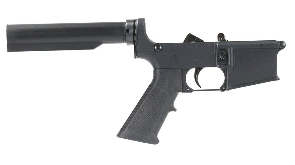 BC-15 | Multi-Caliber | Complete Lower Assembly No Stock | Black Anodized