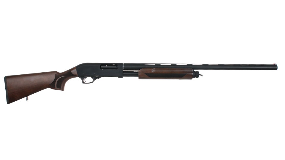 PUMP ACTION 12 Gauge SHOTGUN | Turkish Walnut Finish| 28" 4140 Drilled Steel Barrel | 5 + 1 Magazine Capacity