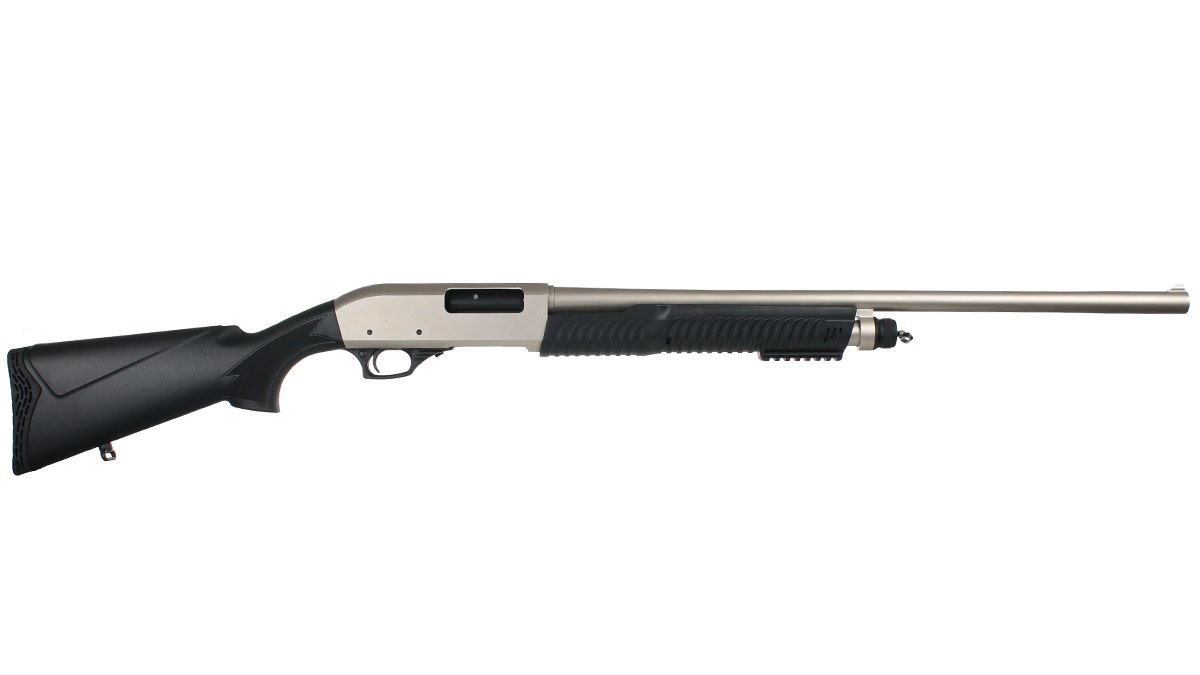PUMP ACTION 12 Gauge SHOTGUN featuring 26" 4140 Drilled Steel Barrel | 5 + 1 Magazine Capacity