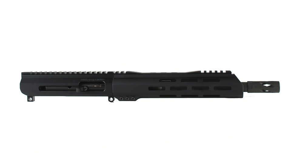 BC-9 | 9MM Billet Right Side Charging Bufferless Upper | 10.5" Parkerized M4 Barrel | 1:10 Twist | Blow Back Gas System | Talon 10” MLOK Split Rail | with BCG & Charging Handle