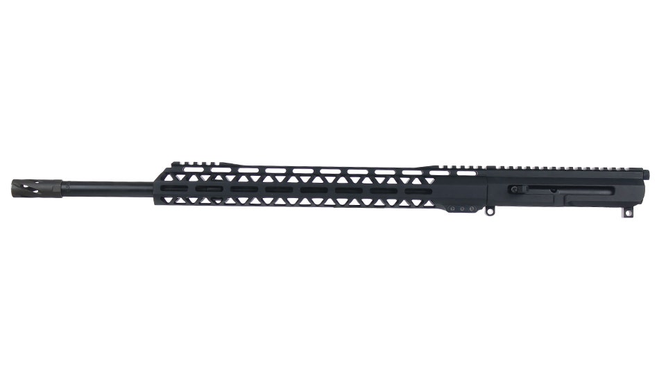 BC-15 | 5.56 NATO Left Side Charging Right Eject Complete Upper | 20" Black Nitride Government Heavy Barrel | Rifle Gas System | 1:8 Twist | MLOK Split Rail