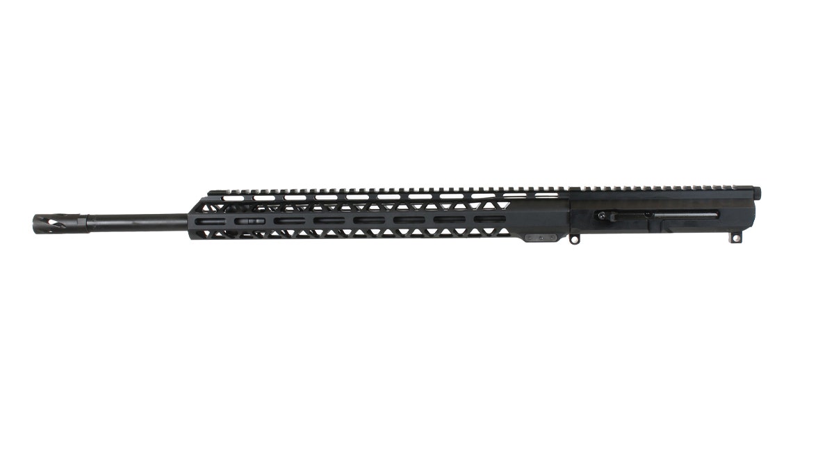 BC-15 5.56 NATO Left Side Charging Right Eject Complete Upper Assembly, 20" Black Nitride Government Barrel, 1:8 Twist, Hammer Forged, Rifle Length Gas System, 15" M-LOK Rail