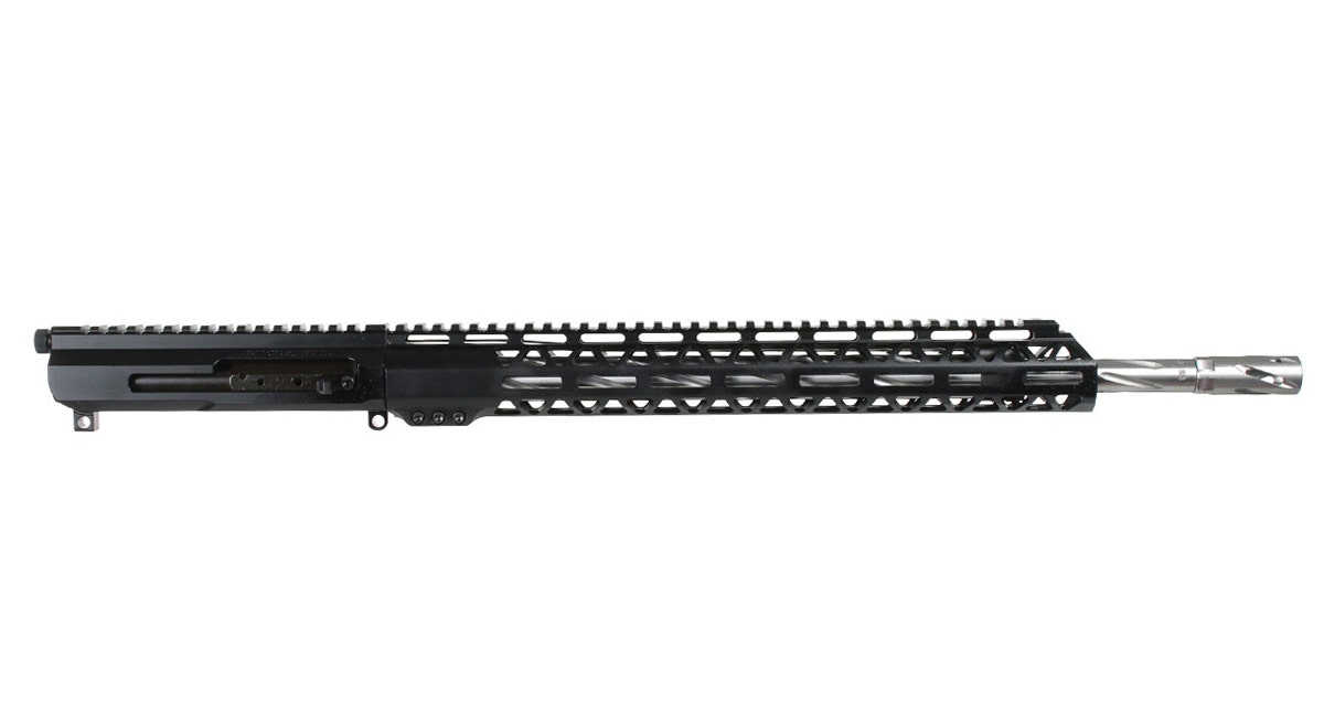 Bear Creek Arsenal BC-15 | .22 ARC Right Side Charging Complete Upper Assembly | 18" 416R SS Heavy Barrel | 1:7 Twist | Spiral Flutes | Rifle Length Gas System | MLOK Split Rail