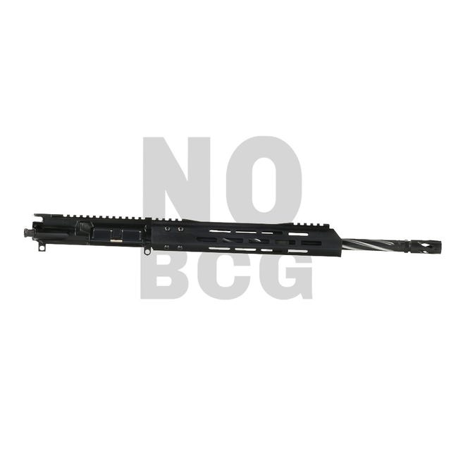 BC-15 | 7.62x39 Upper with no BCG | 16" 416R SS Black Nitride Bear Claw Fluted Black Nitride Heavy Barrel | 1:10 Twist| Carbine Length Gas System | 11.5" MLOK