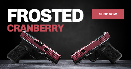 Frosted Cranberry Cerakote handguns: shop now